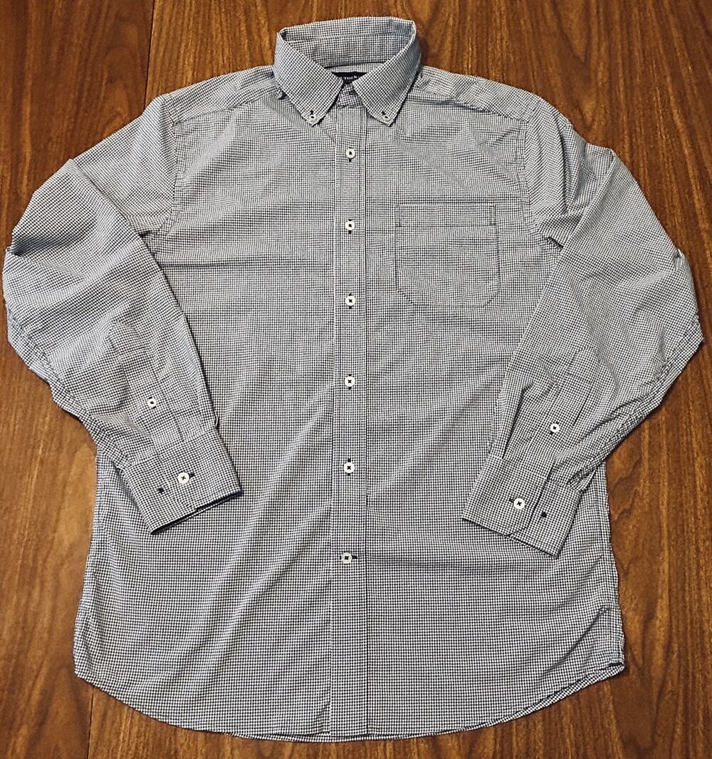 Southern Tide Charleston Blue Gingham Performance Button-Down Shirt - Men’s S